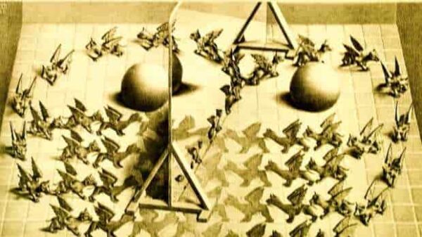magic mirror lithograph M.C. Escher